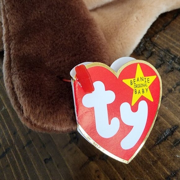 TY Beanie Baby "Bones" the Dog with both Hang/Swing and Tush Tags - Picture 5 of 10